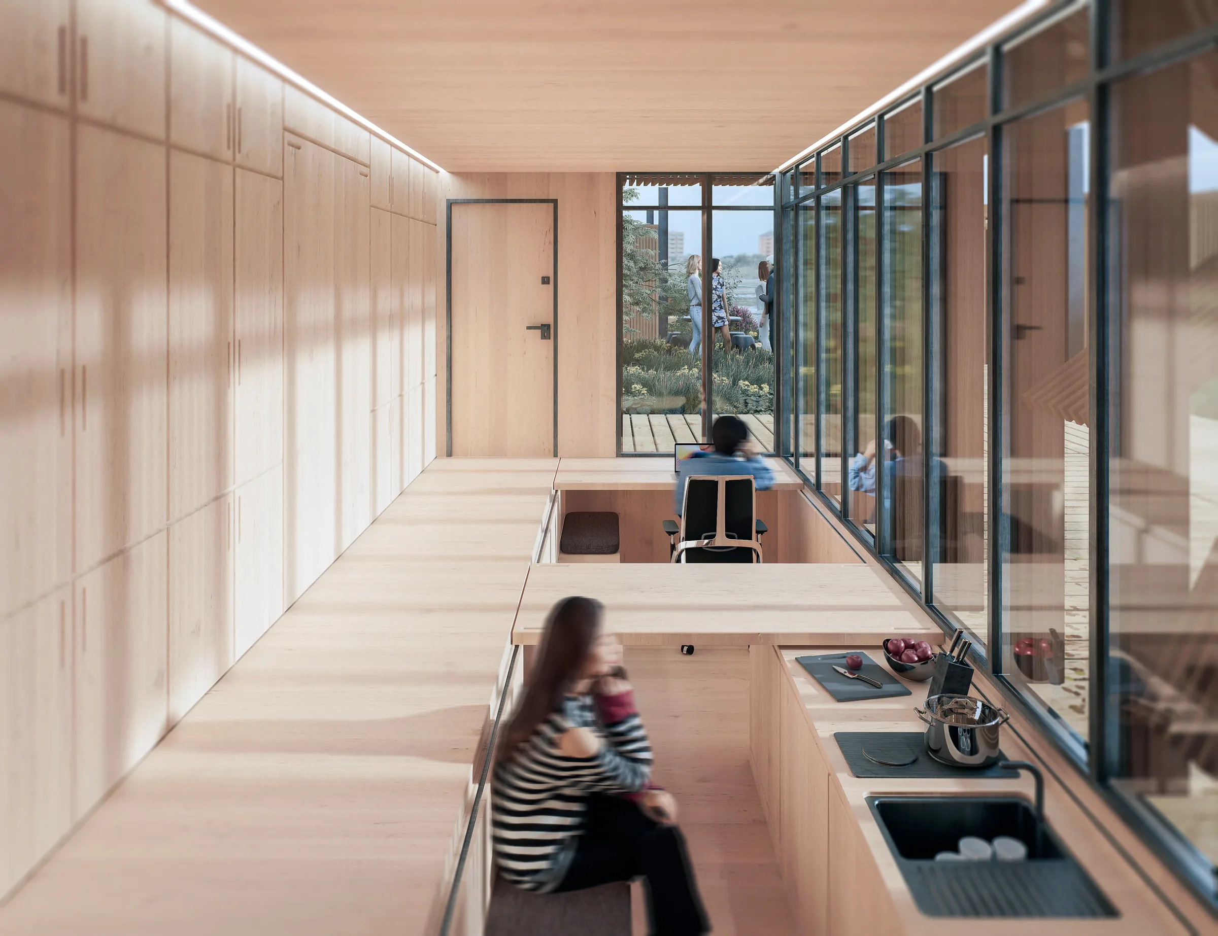 Microhome interior atmosphere